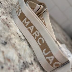 Marc Jacobs Tan and Cream Logo Strap